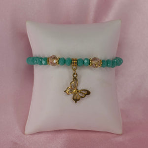 Teal Butterfly Bracelet