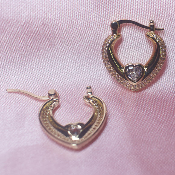 Canasta Heart Earrings