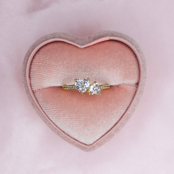 Double Heart Ring