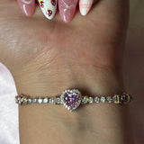 Pink Heart Bracelet