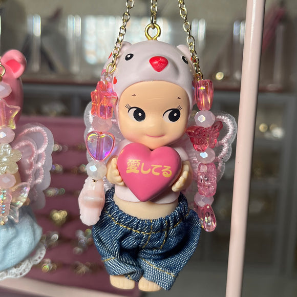 Pink Dalmatian Keychain(Not Authentic)