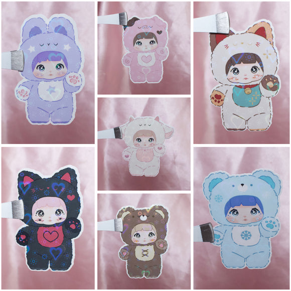 Holographic Nommy Sticker(8 Random Stickers)