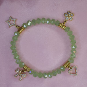 Green Charm Bracelet