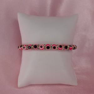 Pink Evil Eye Bracelet