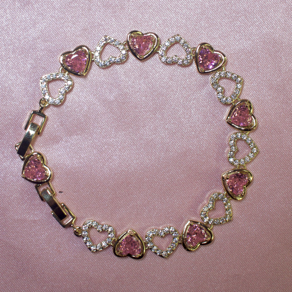 Pink Heart Bracelet