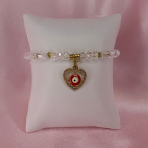 Heart Evil Eye Bracelet