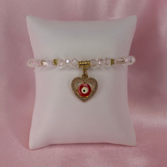 Heart Evil Eye Bracelet