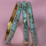 Blue Floral Bangle (Only 1)