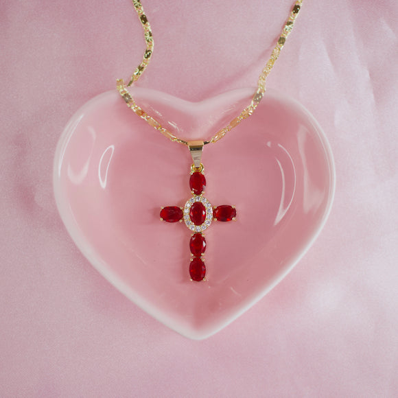 Red Cross Necklace