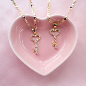 Heart Key Necklace