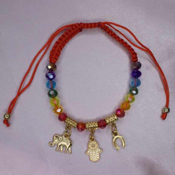 Elephant/Hamsa/Horse Shoe Adjustable Bracelet