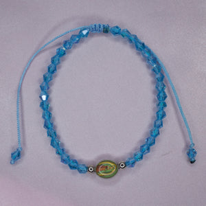 Adjustable Blue Virgencita Bracelet