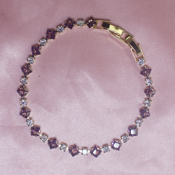 Purple Tennis Bracelet