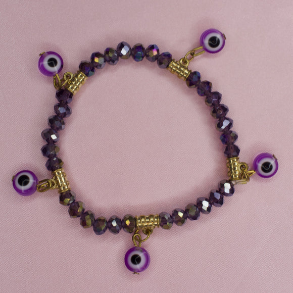 Purple Evil Eye Bracelet