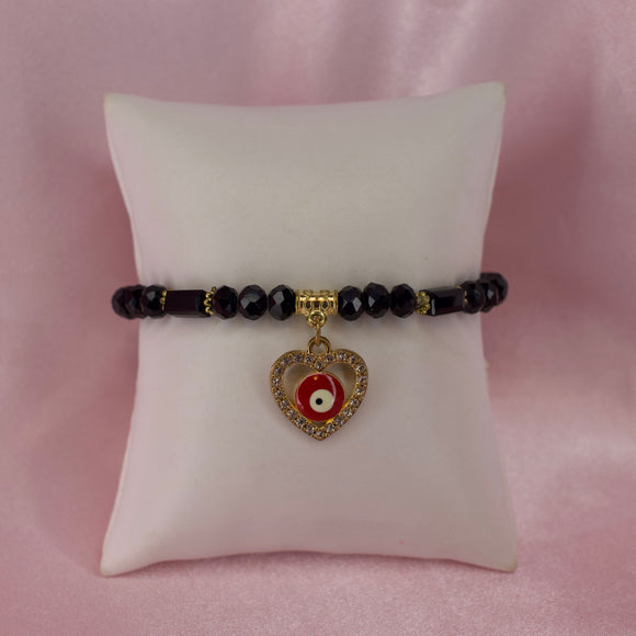 Evil Eye Heart Bracelet