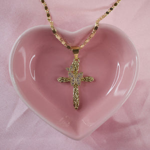 Butterfly Cross Necklace