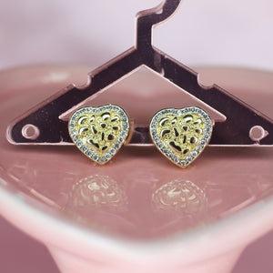 Heart Nugget Earrings