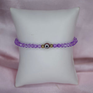 Purple Evil Eye Bracelet