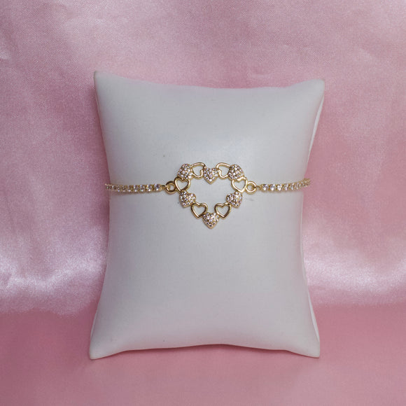 Adjustable Heart Bracelet