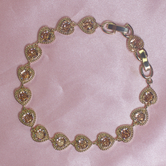 Brown Heart Bracelet