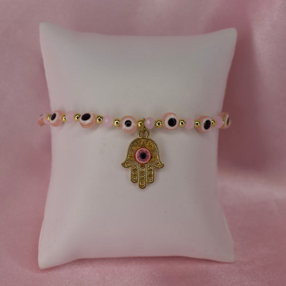 Light Pink Hamsa Bracelet