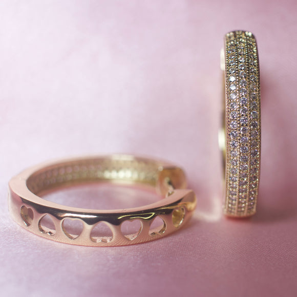 Diamond Hoop Earrings