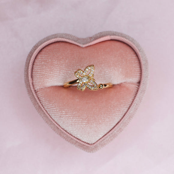 Adjustable Butterfly Ring