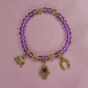 Purple Evil Eye Bracelet