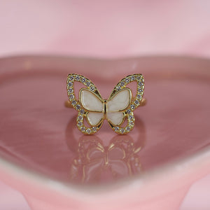 Adjustable Butterfly Ring