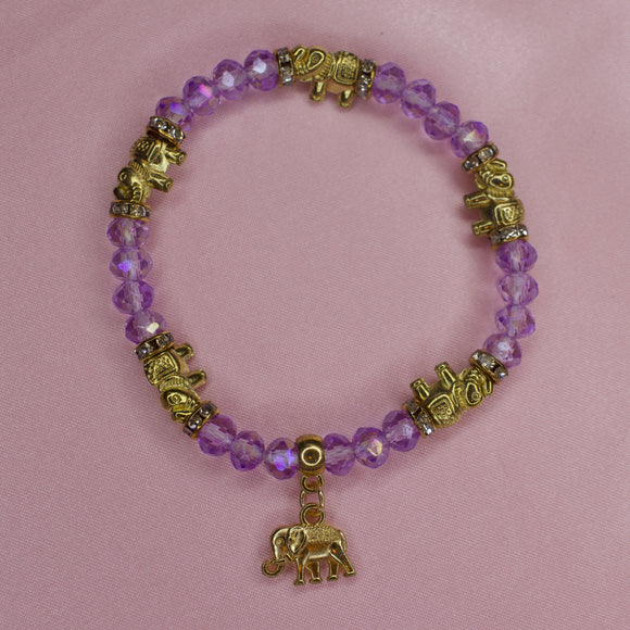 Light Purple Elephant Bracelet