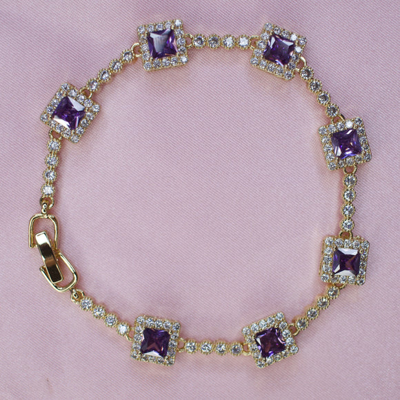 Purple Crystal Bracelet