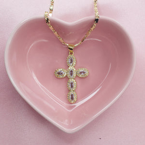 Crystal Cross Necklace