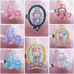 Holographic labubu Sticker(8 Random Stickers)