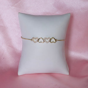 Adjustable Heart Bracelet