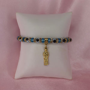 Blue Evil Eye San Judas Bracelet