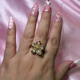 Adjustable Flower Ring