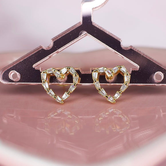 Heart Nugget Earrings