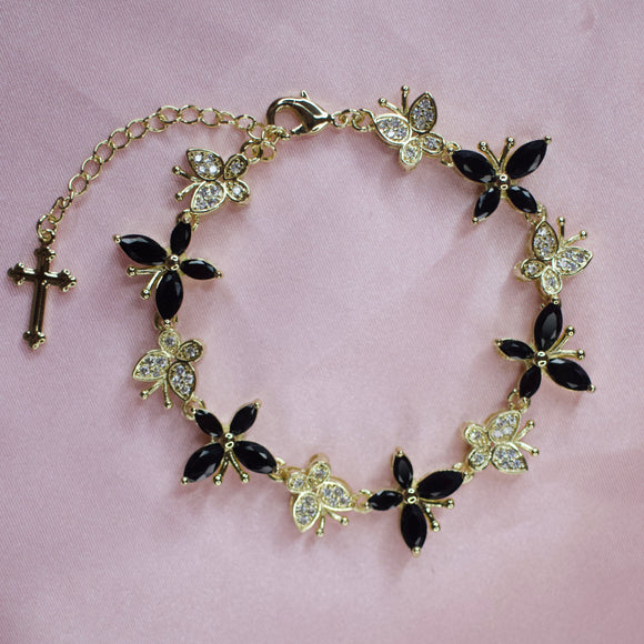 Black butterfly bracelet