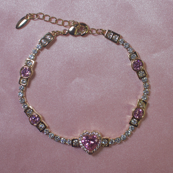 Pink Heart Bracelet