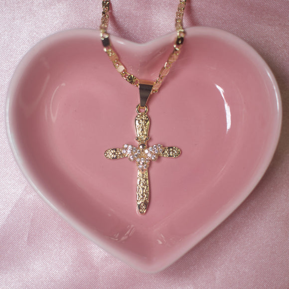 Bee Cross Necklace