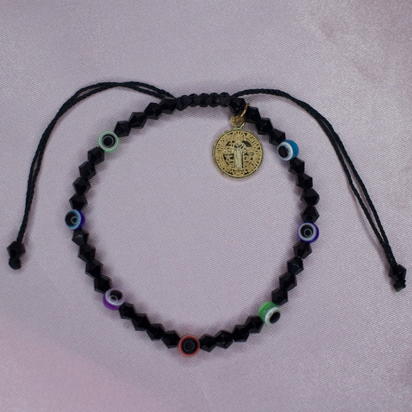 Black/Colorful San Benito Adjustable Bracelet