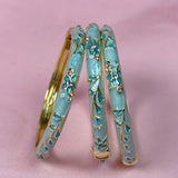 Blue Floral Bangle (Only 1)