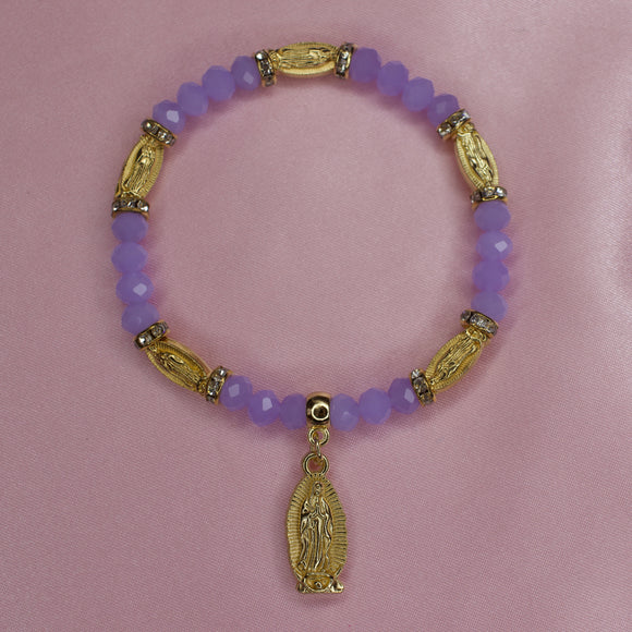 Purple Virgencita Bracelet