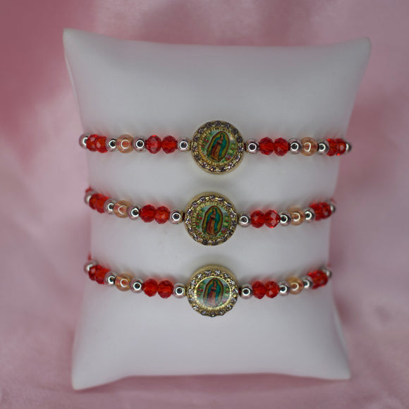 Beaded Adjustable Virgencita Bracelet