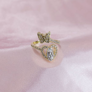 Virgencita Butterfly Adjustable Ring